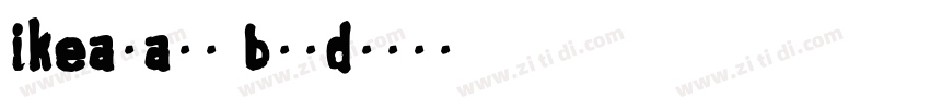 ikeasans bold字体转换